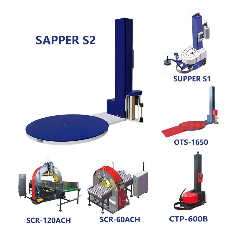 Stretch Wrapping Machine Manufacturer - Manual Pallet Wrap 1-13rpm Plastic Film