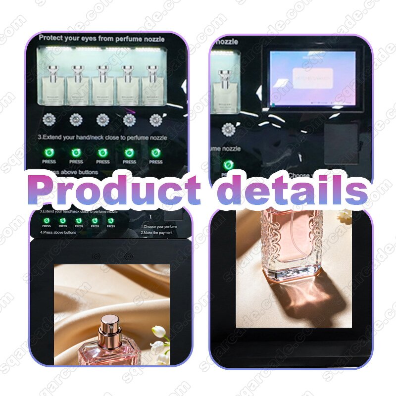 Perfume Vending Machine Manufacturer - Freestanding Big Screen Dispenser with Smart Software Multiple Payment