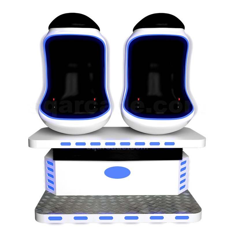 VR Cinema Chair Manufacturer - Earn Money 2 Players Virtual Reality 2 Seats Egg Chair for Game Party