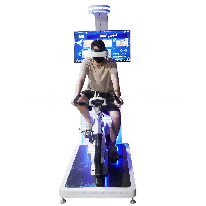 VR Bike Simulator Manufacturer - Amusement Park Sport Theme 42 Inch Box Station Arcade Game Racing Ride