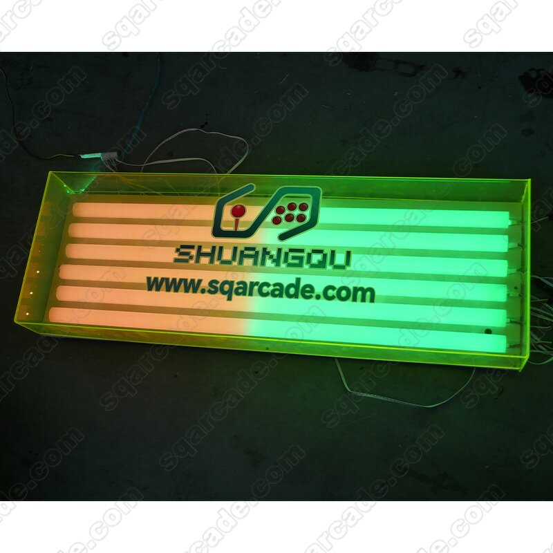 Light Box Manufacturer - Customized Pattern LED Display Acrylic Mirror Marquee for Arcade Game