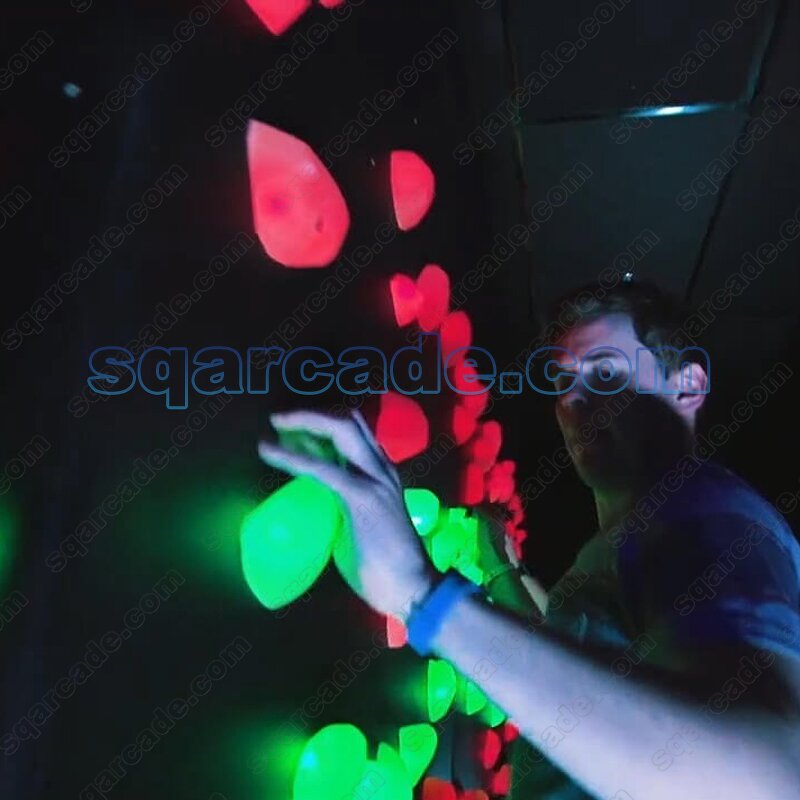 Interactive Climbing Wall Manufacturer - LED Challenge Game System for Indoor Use in Shopping Malls