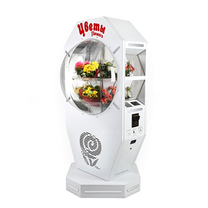 Flower Vending Machine Manufacturer - Automatic Outdoor for Selling Bouquets with Transparent Shelves