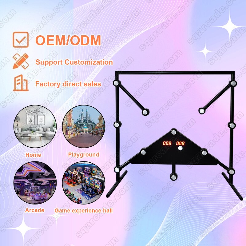 Reaction Challenge Game Manufacturer - Interactive Entertainment Detachable Carnival Booth Timer Visual-Motor Coordination