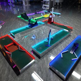 Golf Simulator Manufacturer - Outdoor LED Mini Electric Accessories with Turf Mats for Playground