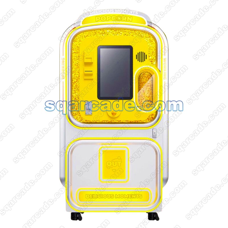 Popcorn Vending Machine Manufacturer - SQarcade Automatic 18.5-Inch Touchscreen 20-150 Capacity for Movie Theater