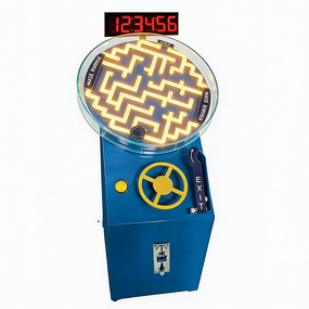 Maze Game Manufacturer - Coin-operated Gravity Round 3D Puzzle Reaction Ball Track Bead Labyrinth with LED