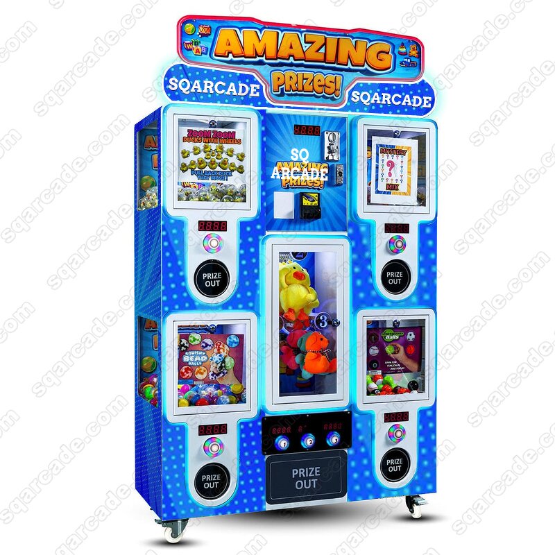 Gachapon Machine Manufacturer - SQ Coin-operated 5 in 1 Lucky Capsule Toys Interactive for Malls