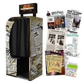 Photo Booth Manufacturer - Retro Newspaper with AR Effect Self-Service for Old Newspaper Style Pictures