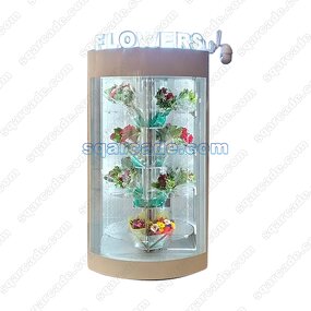 Flower Vending Machine Manufacturer - Customizable Self-service Coin-operated Cash Payment Touch Screen with Refrigerator