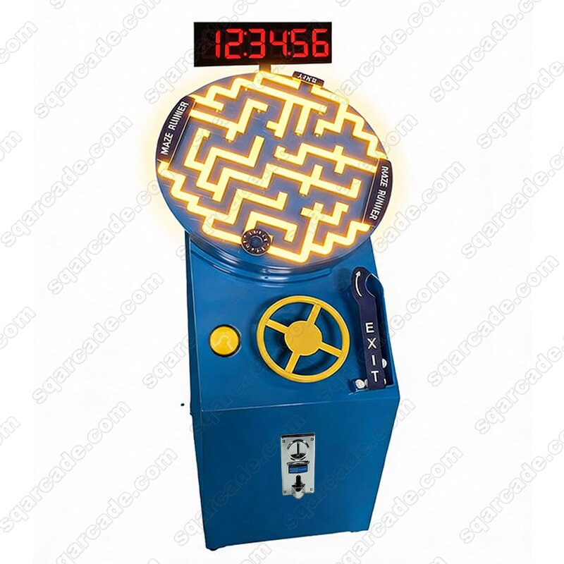 Maze Game Manufacturer - Custom Amusement Park Coin-operated Mini Gravity Round 3D Puzzle Reaction Ball Track
