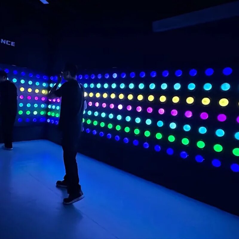 Interactive Game Booth Manufacturer - Indoor Carnival Spot It Oddball Push Led Light Button Pipe Ball Strike