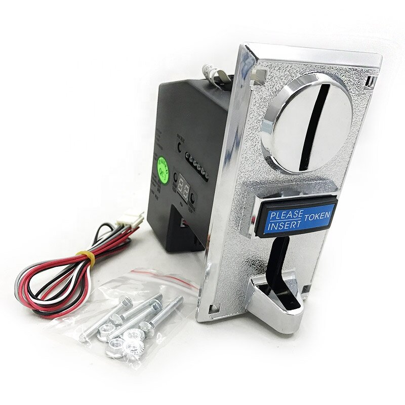 Coin Acceptor Manufacturer - Electronic Universal Vertical Coin Operated Security Multi Coin Receiver