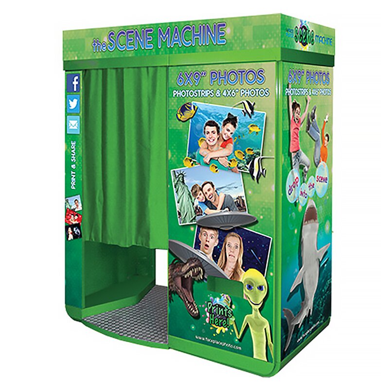 Photo Booth Manufacturer - Interactive Metal Newspaper Print AR Selfie with Old-School Layout Vintage