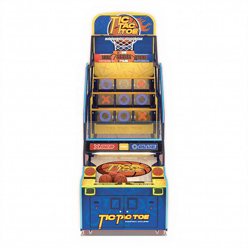 Basketball Arcade Game Manufacturer - Coin-operated Tic Tac Toe Challenge Ticket Redemption Interactive Hoops