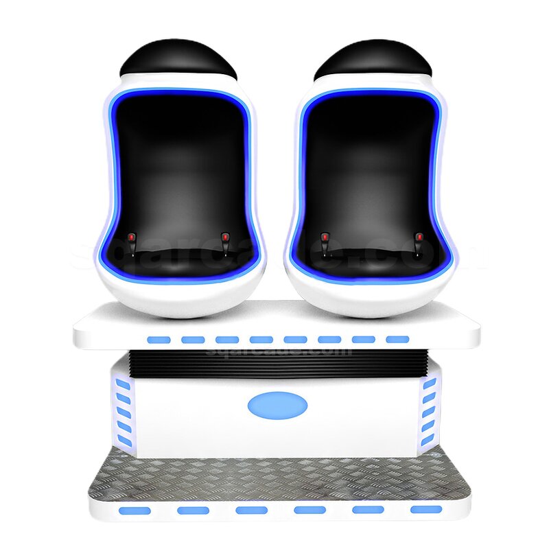 VR Cinema Chair Manufacturer - Earn Money 2 Players Virtual Reality 2 Seats Egg Chair for Game Party