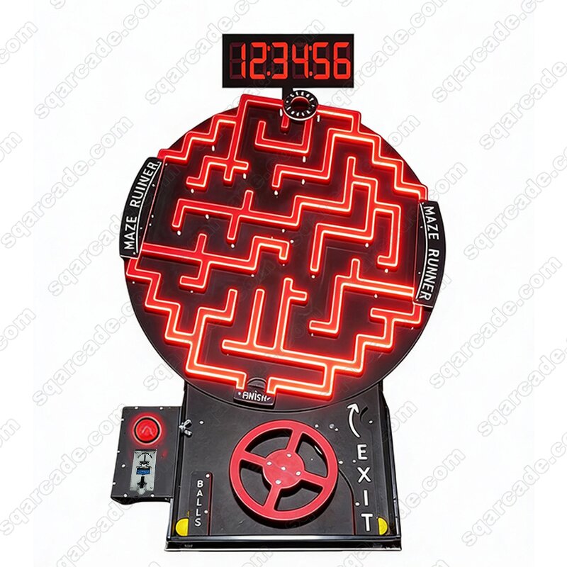 Maze Game Manufacturer - Custom Amusement Park Coin-operated Mini Gravity Round 3D Puzzle Reaction Ball Track