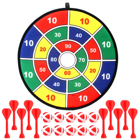 Dart Board Game Manufacturer - Safe for Boys Girls 14.2 Inches Tossing with Sticky Balls Fabric