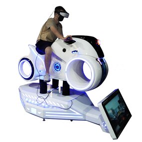 VR Racing Simulator Manufacturer - Amusement Park Box Equipment Virtual Reality Motorcycle Driving 9D Motorbike
