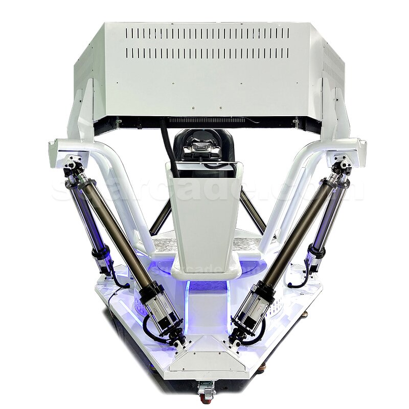 VR Simulator Manufacturer - Amusement Park Ride Racing Three Screen 6 DOF Six-axle 3 Screens Racing Car