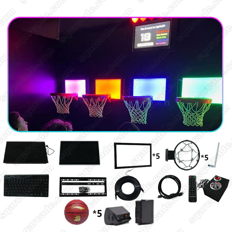 Interactive Hoop Games Manufacturer - Indoor Entertainment Basketball Sport for Kid Adult Arena Activate