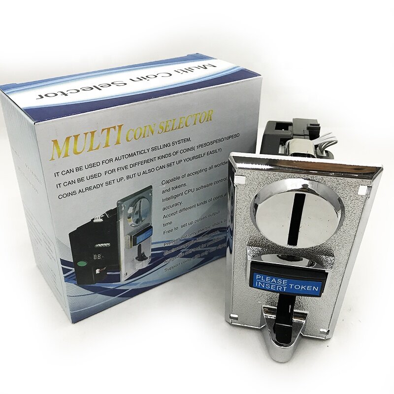 Coin Acceptor Manufacturer - Electronic Universal Vertical Coin Operated Security Multi Coin Receiver