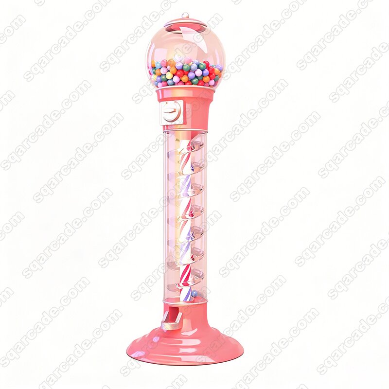 Capsule Toy Machine Manufacturer - Coin Operated Spiral for Chewing Gum Gumball Candy in Arcades Malls