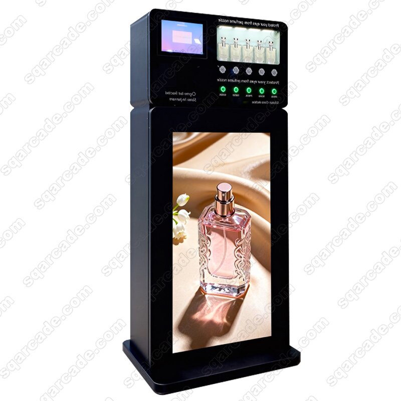 Perfume Vending Machine Manufacturer - Freestanding Big Screen Dispenser with Smart Software Multiple Payment