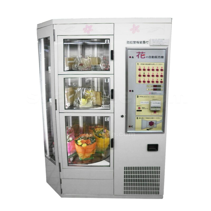 Flower Vending Machine Manufacturer - Automatic Outdoor for Selling Bouquets with Transparent Shelves
