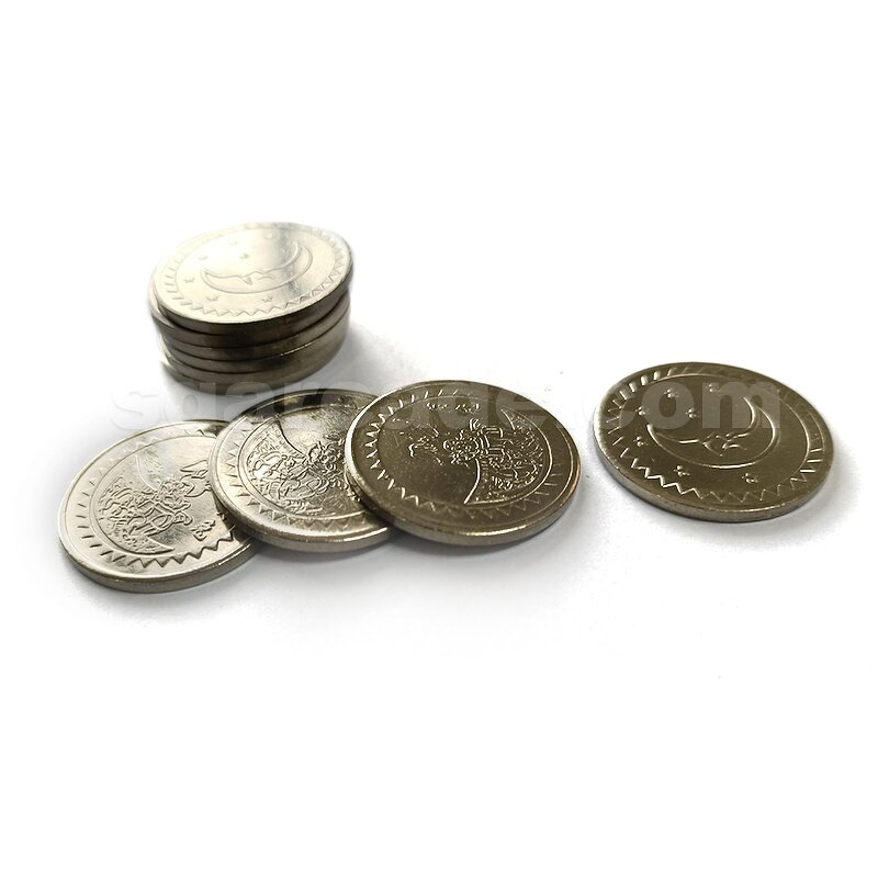 Game Token Coin Manufacturer - Customized Stainless Metal for Claw Gachapon Vending Machine Arcade