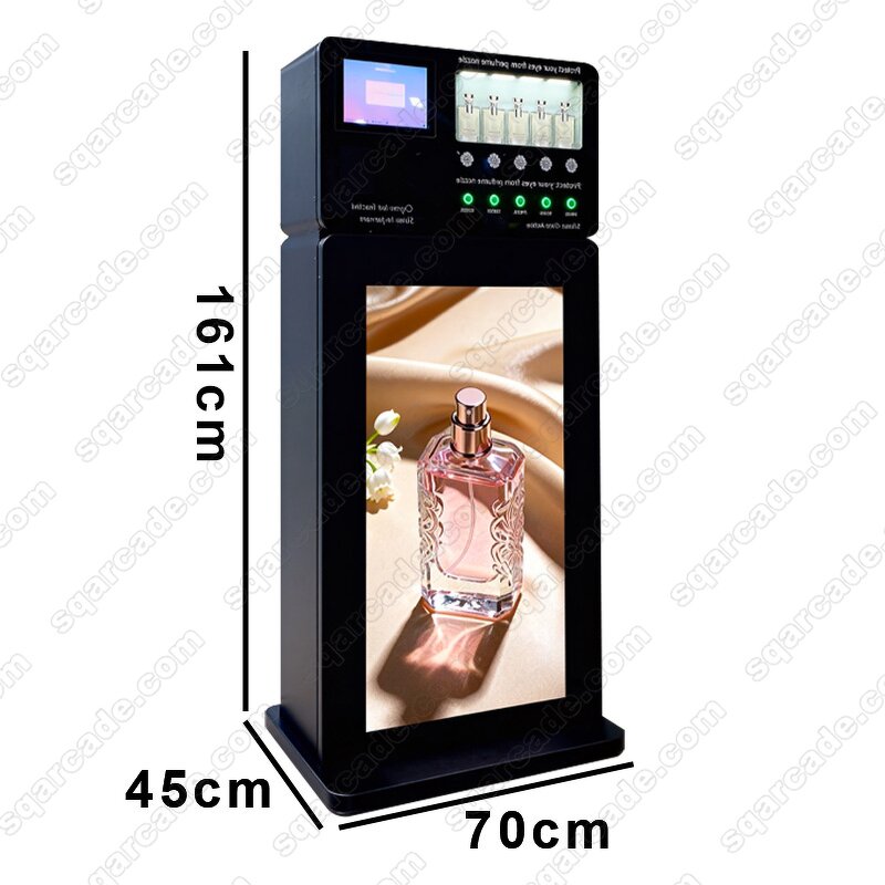 Perfume Vending Machine Manufacturer - Freestanding Big Screen Dispenser with Smart Software Multiple Payment