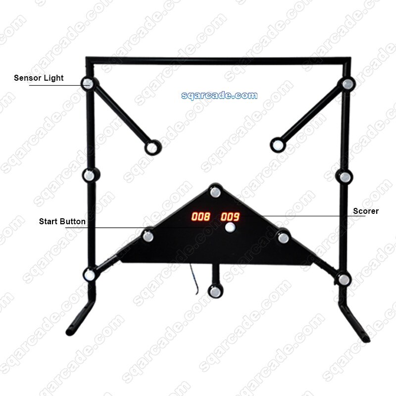 Reaction Challenge Game Manufacturer - Sqarcade Batak Detachable Carnival Booth Timer for Indoor/Outdoor