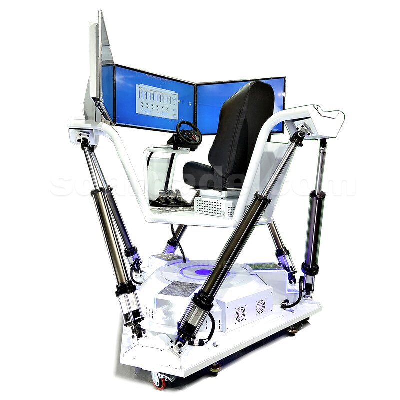 VR Simulator Manufacturer - Amusement Park Ride Racing Three Screen 6 DOF Six-axle 3 Screens Racing Car