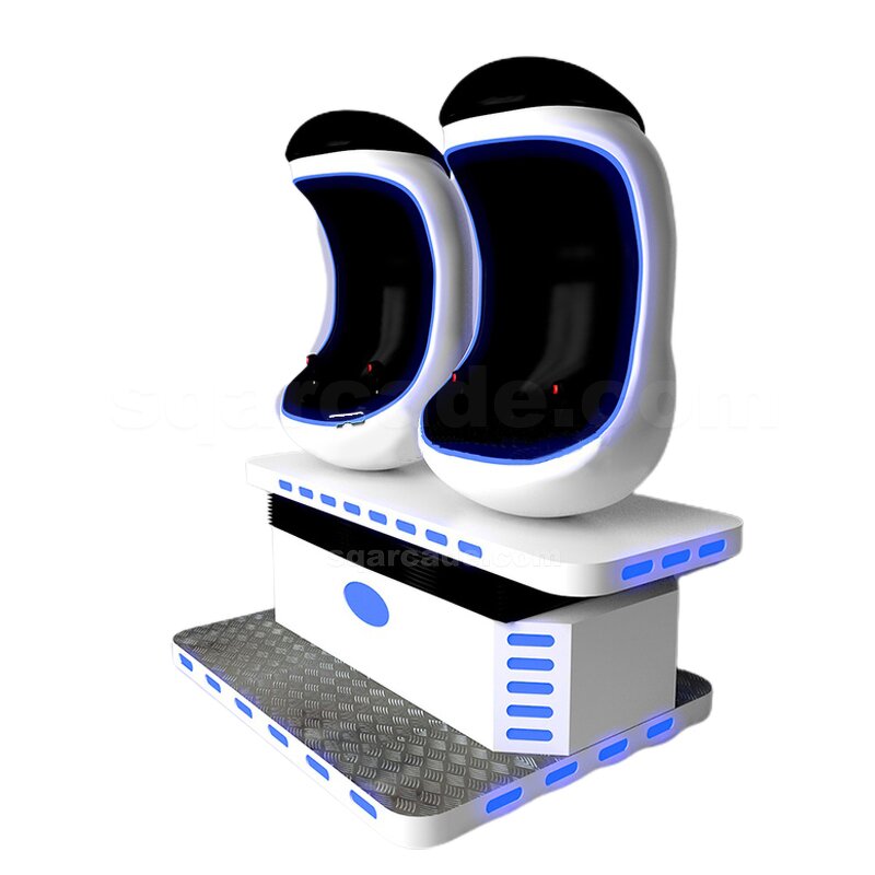 VR Cinema Chair Manufacturer - Earn Money 2 Players Virtual Reality 2 Seats Egg Chair for Game Party