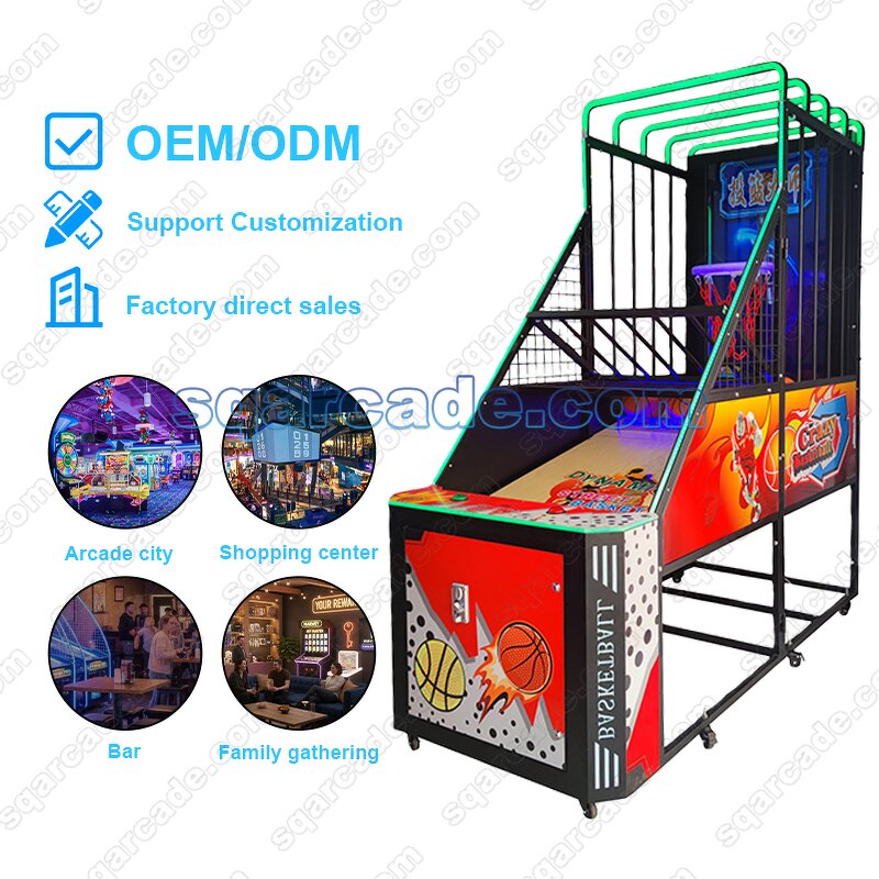 Basketball Arcade Game Manufacturer - 55-inch Coin Operated Foldable Street 2.0 Shooting Training