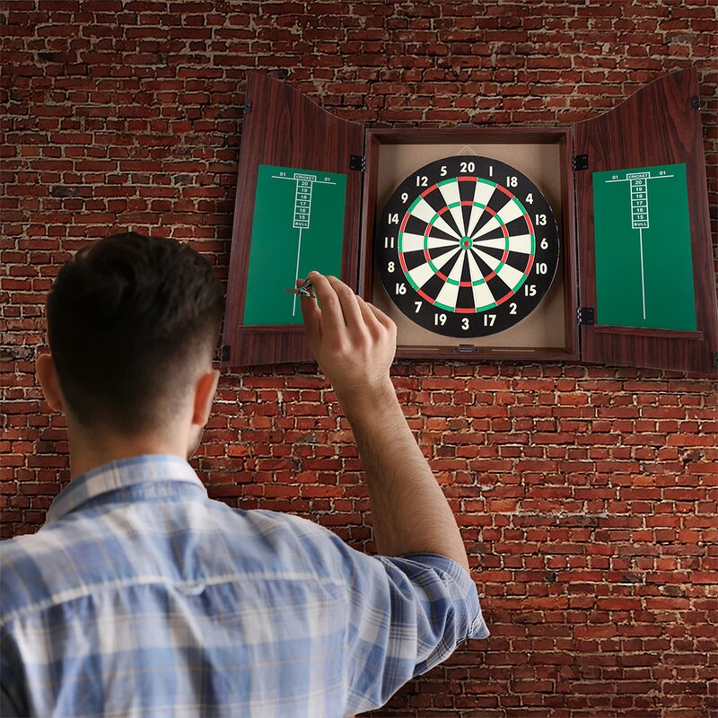 Dartboard Cabinet Manufacturer - Indoor Unique Solid Wood for Paper and Sisal Bristle Target