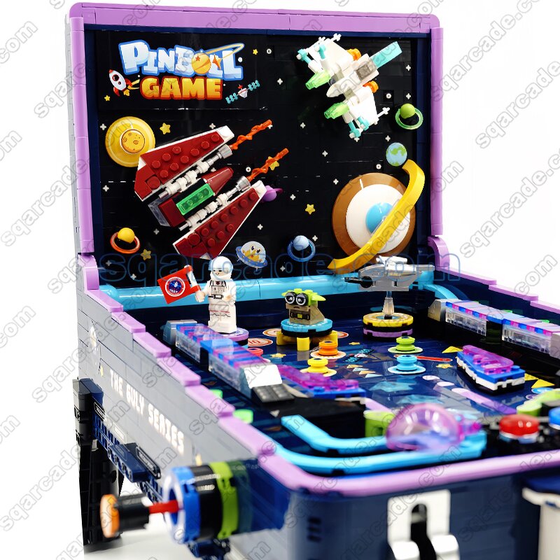 Pinball Machine Kit Manufacturer - Building Set 2309 Pcs Blocks with Light and Music