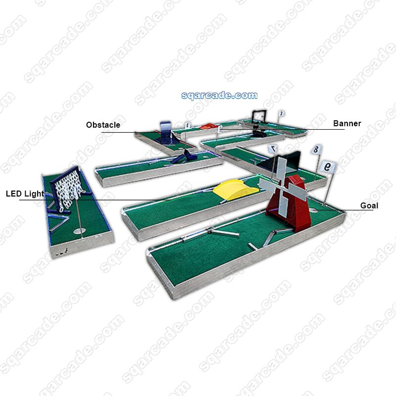 Golf Simulator Manufacturer - Outdoor LED Mini Electric Accessories with Turf Mats for Playground