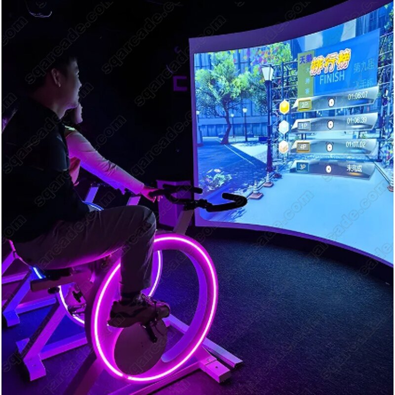 AR Bike Simulator Manufacturer - Interactive Projection Dynamic Racing Game for Outdoor & Indoor Fun Workouts