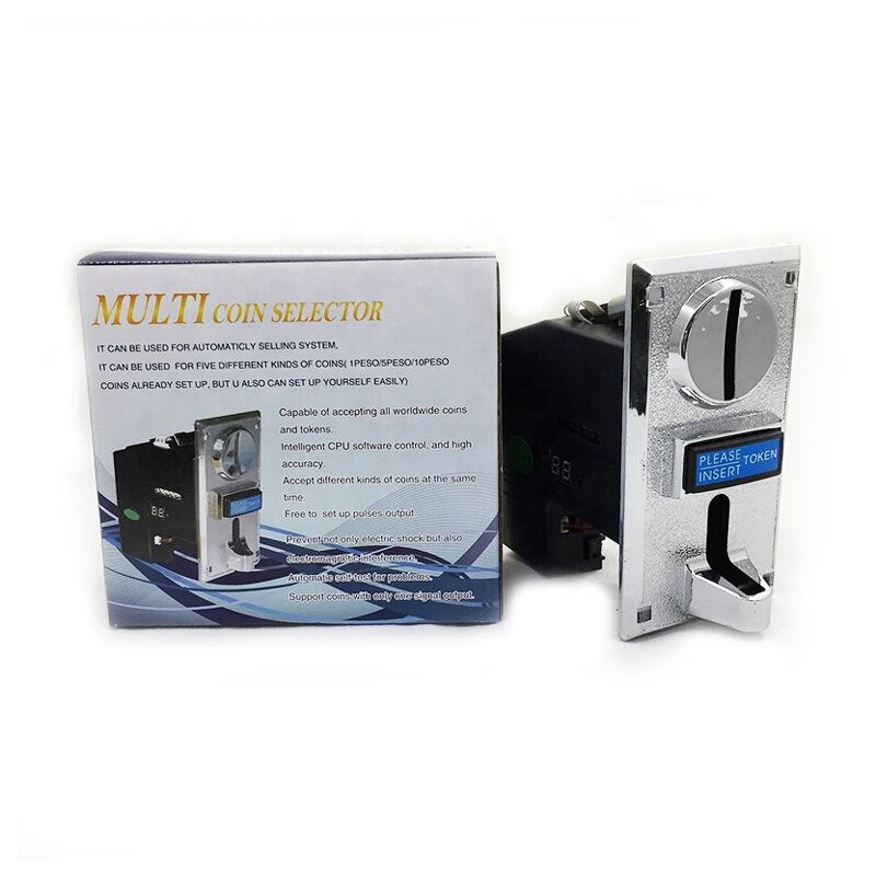 Coin Acceptor Manufacturer - Electronic Universal Vertical Coin Operated Security Multi Coin Receiver