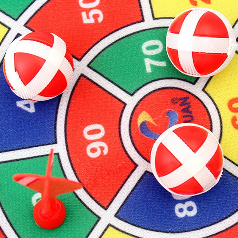 Dart Board Game Manufacturer - Safe for Boys Girls 14.2 Inches Tossing with Sticky Balls Fabric