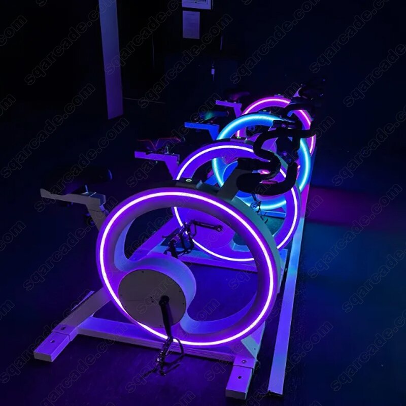 AR Dynamic Bike Manufacturer - Carnival Interactive Metal Bicycle Projecting Physical Exercise Scenes for Gymnasium