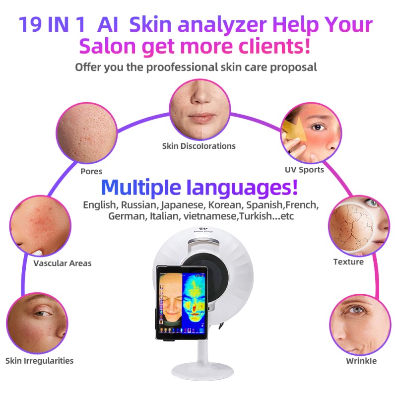 Magic Mirror Skin Analyzer Supplier - OEM 3D Facial Scanner with App Analysis