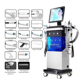 Crystal Microdermabrasion Manufacturer - OEM 9 in 1 Hydra Aqua Peel Oxygen Machine