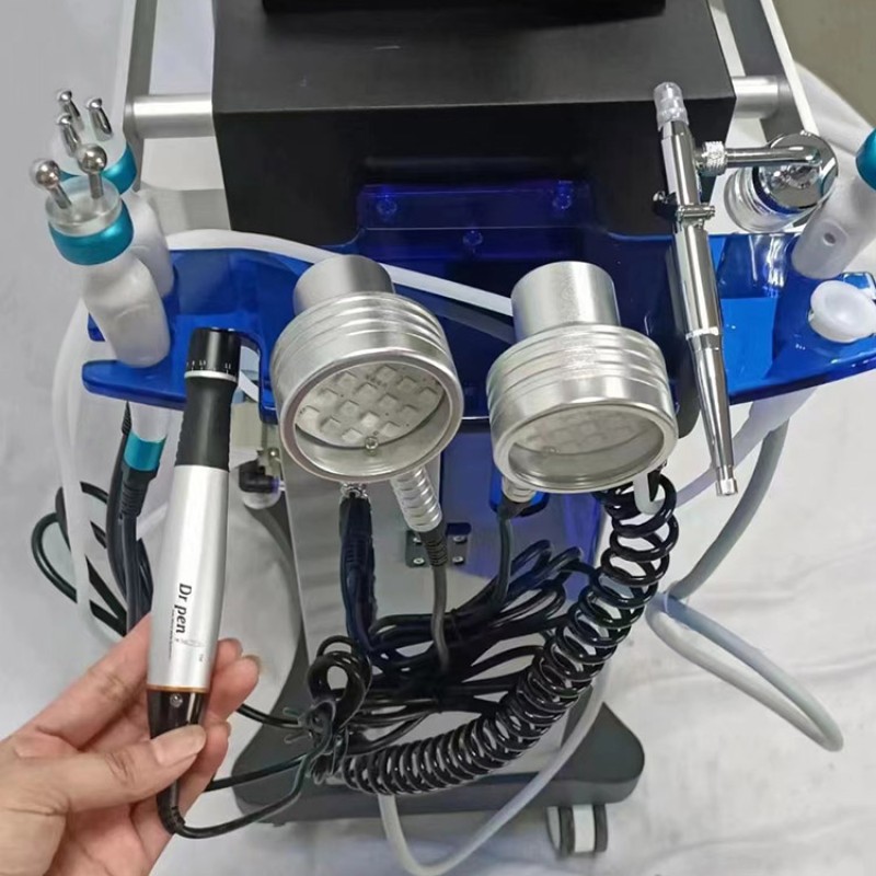 Crystal Microdermabrasion Manufacturer - OEM 9 in 1 Hydra Aqua Peel Oxygen Machine