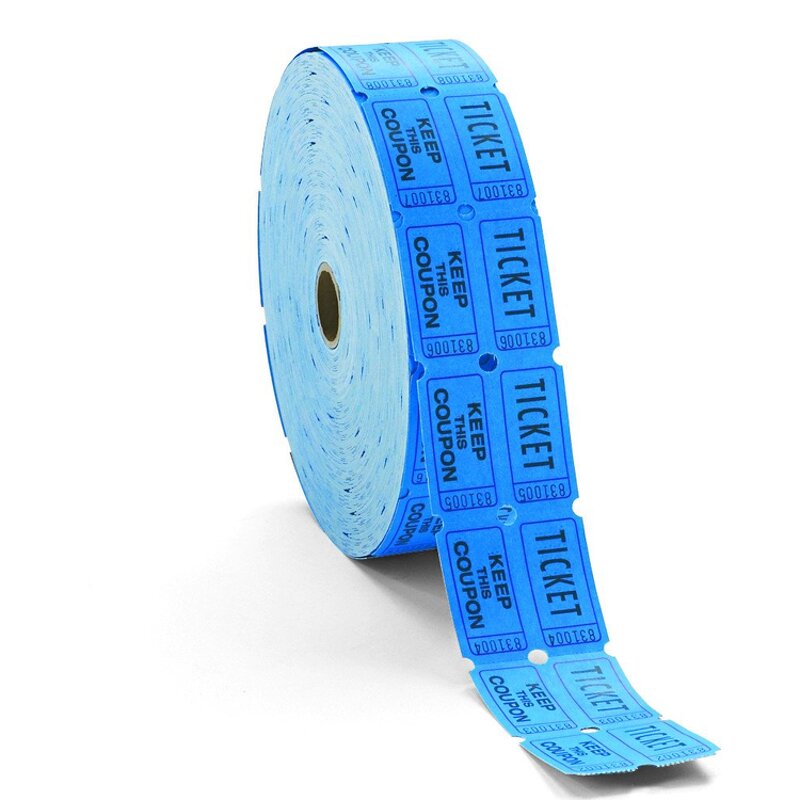 Arcade Raffle Ticket - Manufacturer - Red Color Paper for Game Redemption