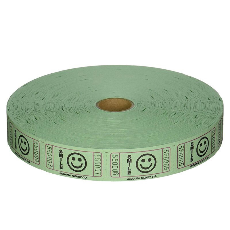 Arcade Raffle Ticket - Manufacturer - Red Color Paper for Game Redemption