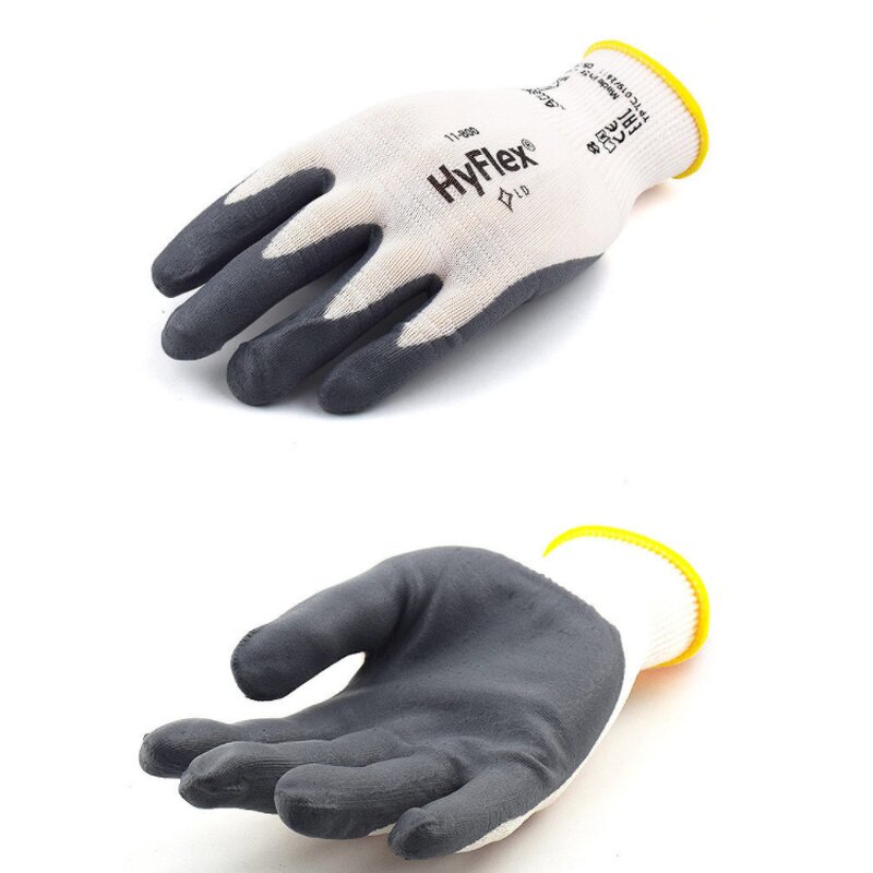 Ansell Hyflex Glove - Manufacturer - 11-800 Nitrile Coated Anti-slip Wear-resistant