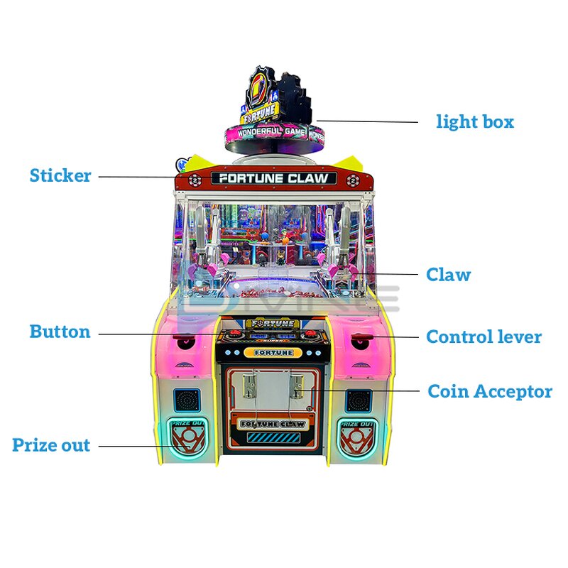 Coin Pusher Game Machine Manufacturer - 200W Coin/Bill Operated 110/220V Plastic Metal 4 Players Multi-Language