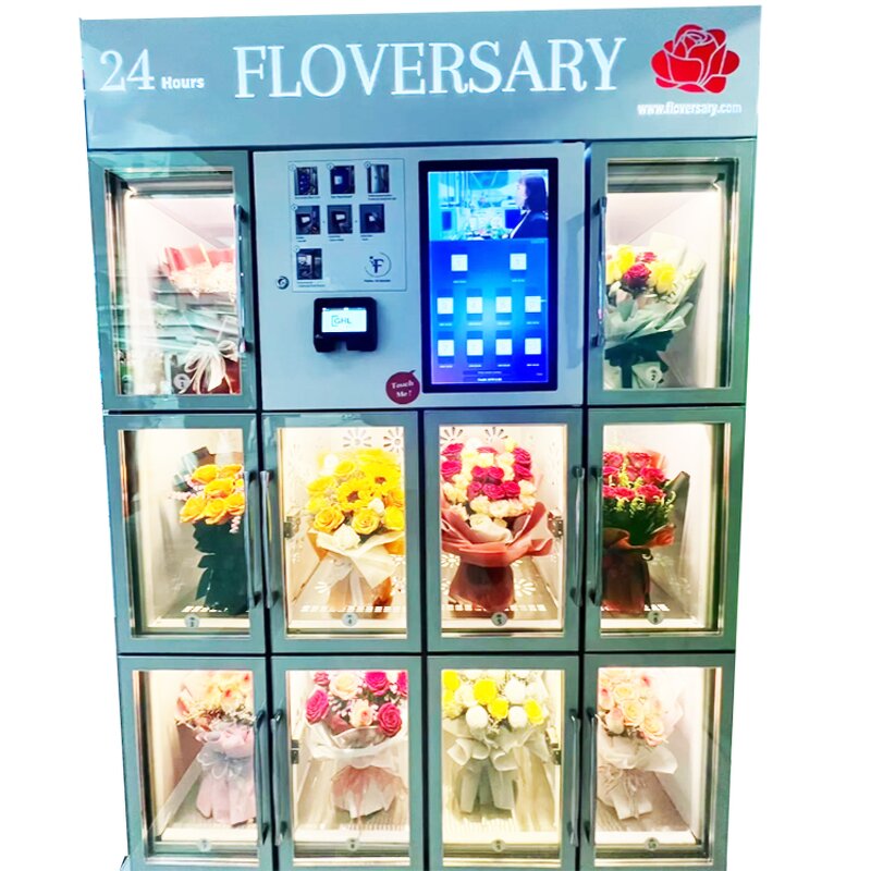 Flower Vending Machine Manufacturer - Factory Price Custom Automatic Self Service with Cooler